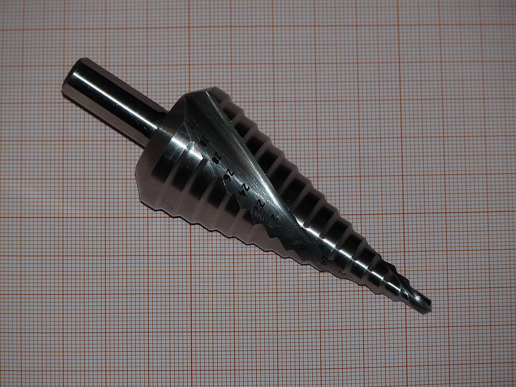 Step drill bit.