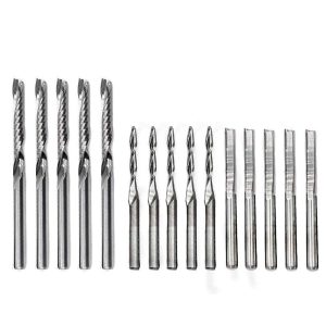 Oscarbide CNC router bit set.